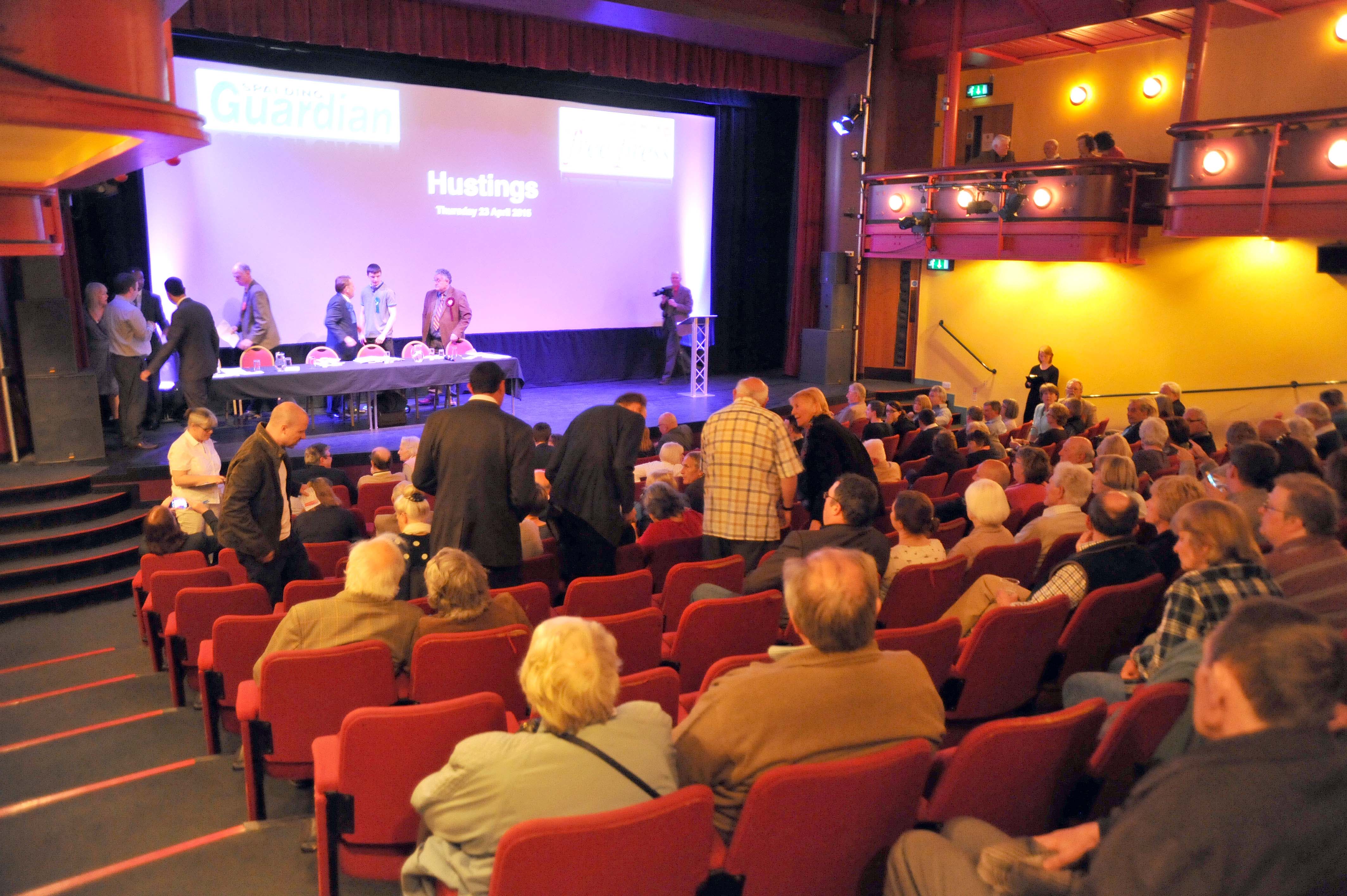 South Holland Centre, Spalding. Spalding Guardian Hustings Event Names 