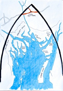 One of the installations will be a boat with this image (as per the outline of its hull) demonstrating Long Sutton as ‘the gateway to The Wash’.